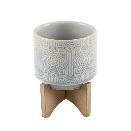 Conservatorio 4.25' Star Ceramic on Stand, Glass Blue CO3494484